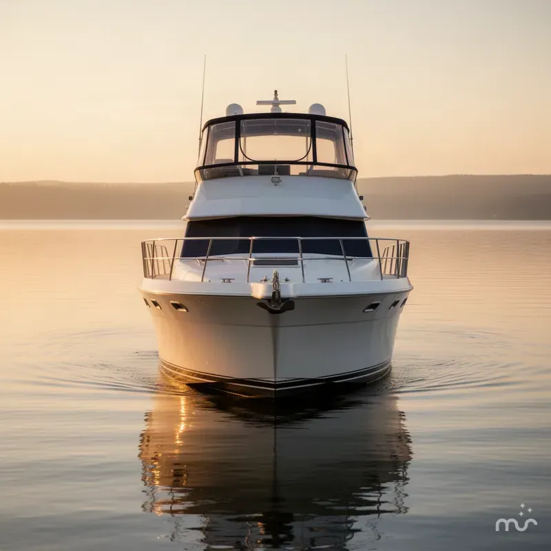 Slide: The Image of Carver Yachts 440 Aft Cabin Motor Yacht 1994 - 1