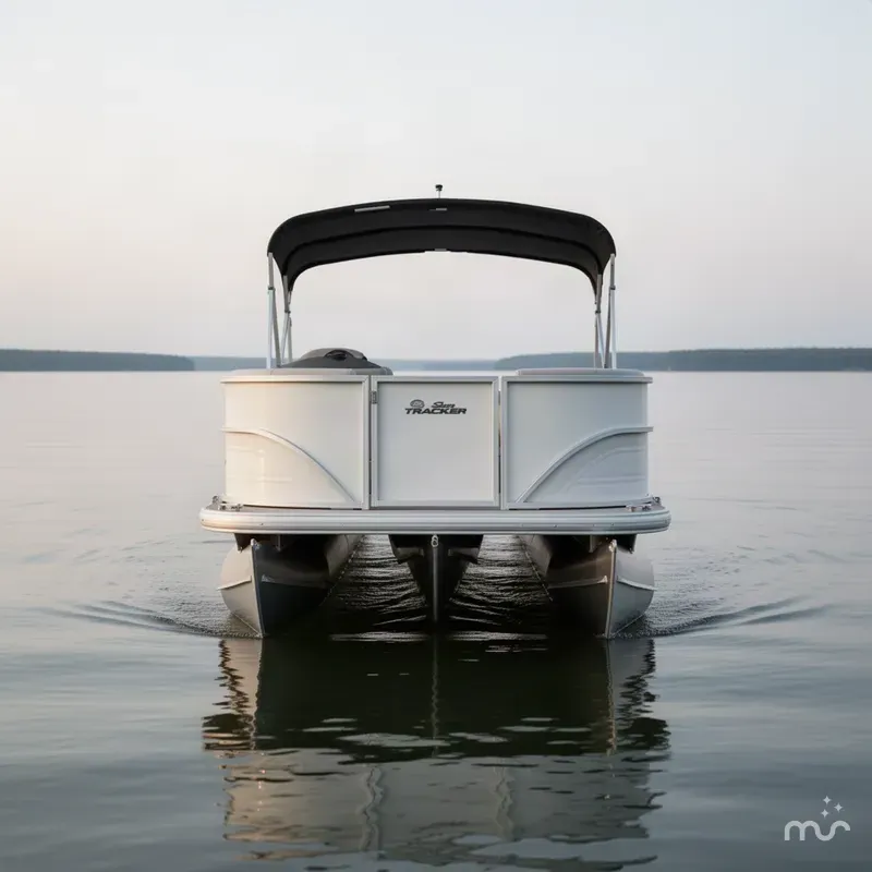 Slide: The Image of Sun Tracker Party Barge 16 DLX 2026 - 2