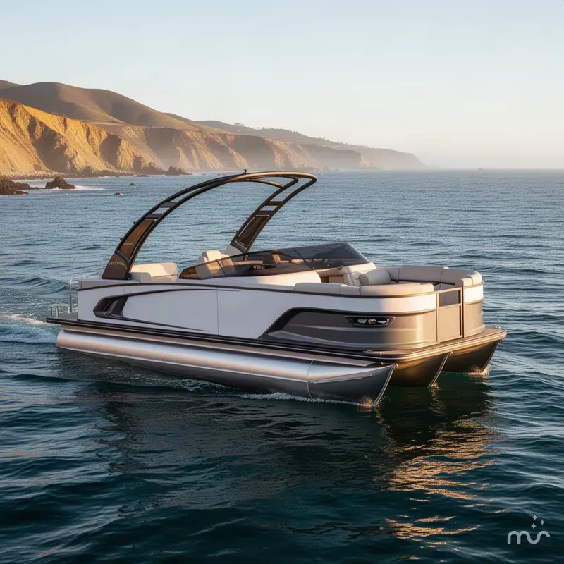Slide: The Image of Avalon Excalibur LTD Quad Lounge Windshield - 27' 2027 - 1