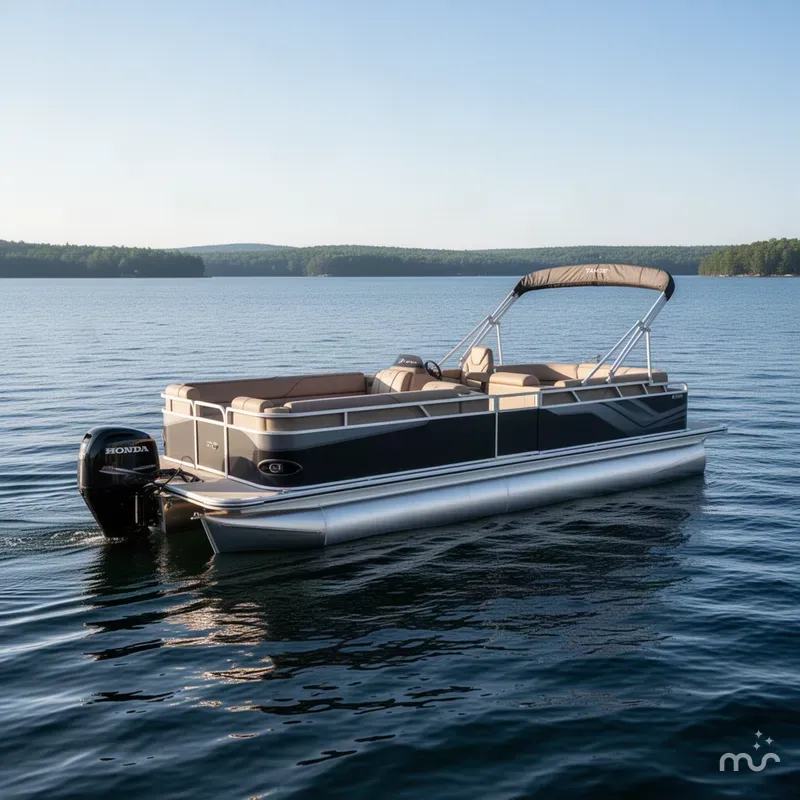 Slide: The Image of Tahoe Sport 2380 Cruise Rear Bench (CRB) & Honda 4-Stroke EFI 2026 - 2