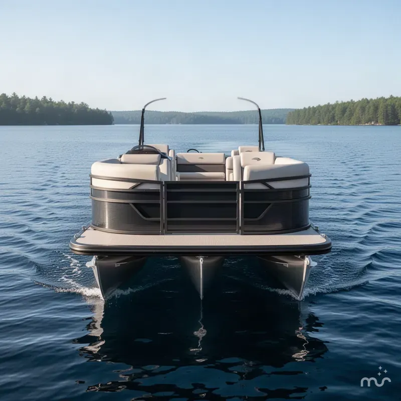 Slide: The Image of Bennington S-One Quad Bench 22 S1SR Tritoon 2027 - 2