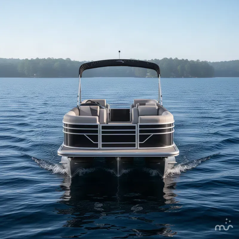 Slide: The Image of Bennington S-One Quad Bench 22 S1SR Tritoon 2027 - 2