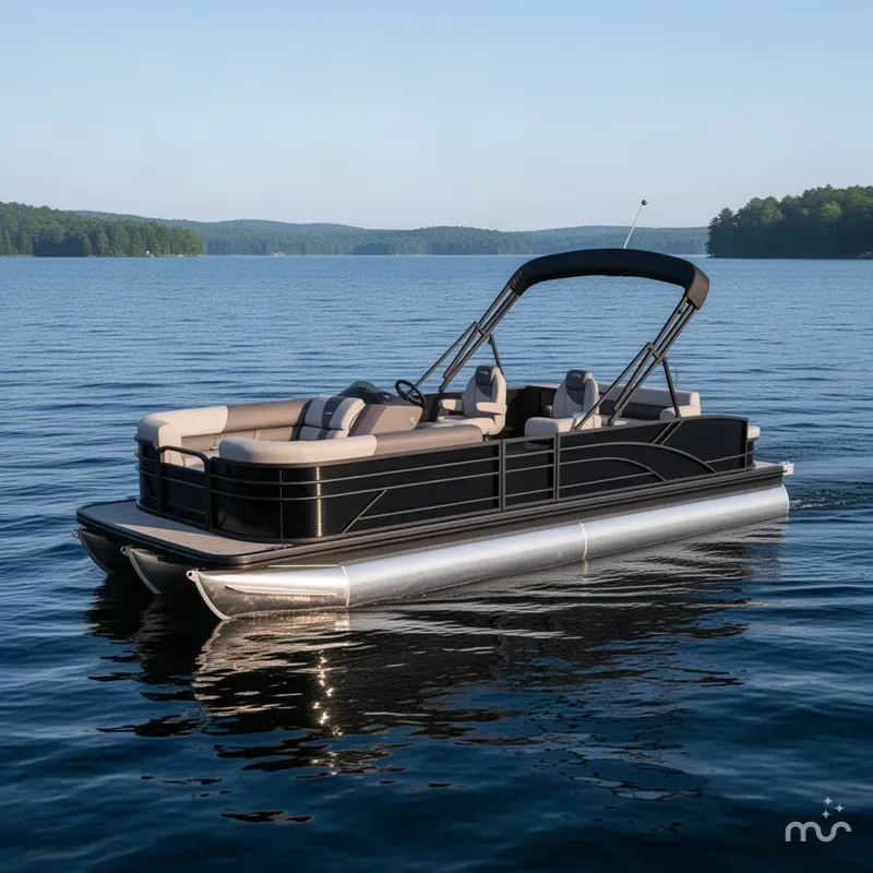 Slide: The Image of Bennington S-1 22 SSB SPS BLACKOUT LUXE In Floor Storage 2026 - 2