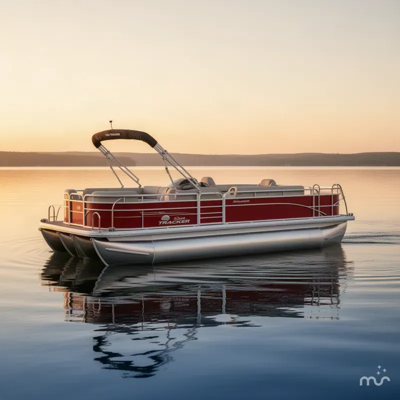 Slide: The Image of Sun Tracker Fishin' Barge 22 DLX w/115HP Pro-XS 4 Stroke 2026 - 1