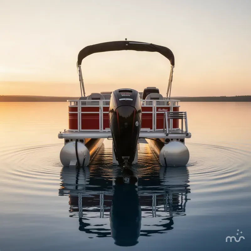 Slide: The Image of Sun Tracker Fishin' Barge 22 DLX w/115HP Pro-XS 4 Stroke 2026 - 2