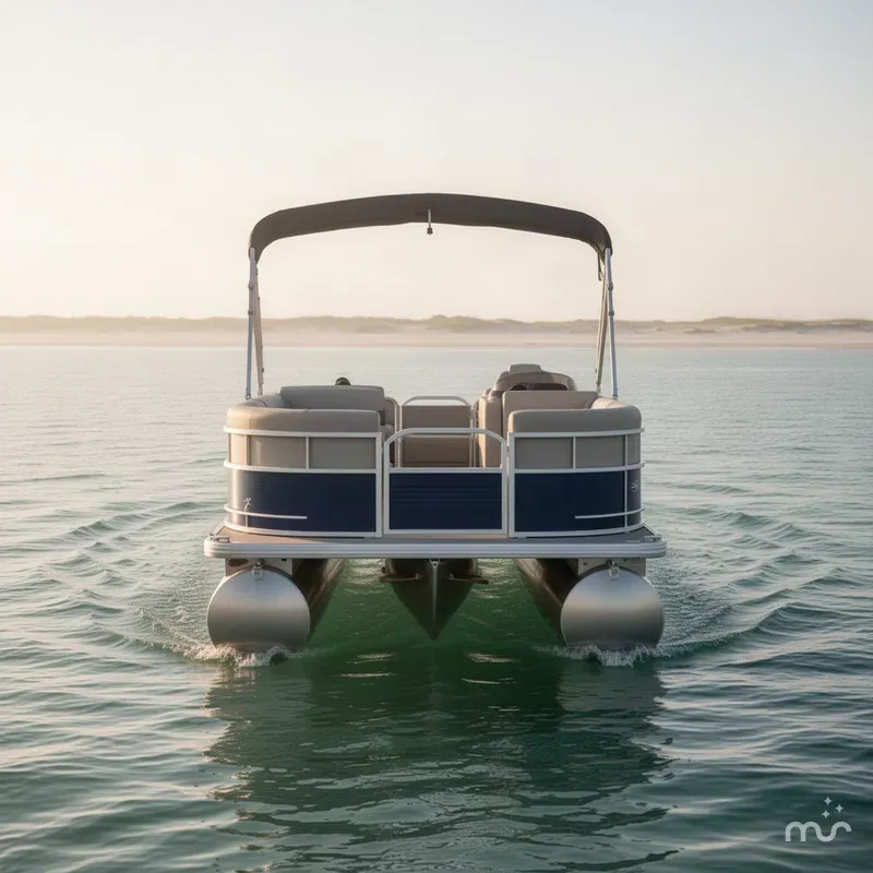 Slide: The Image of Sun Tracker Party Barge 16 DLX 2027 - 1