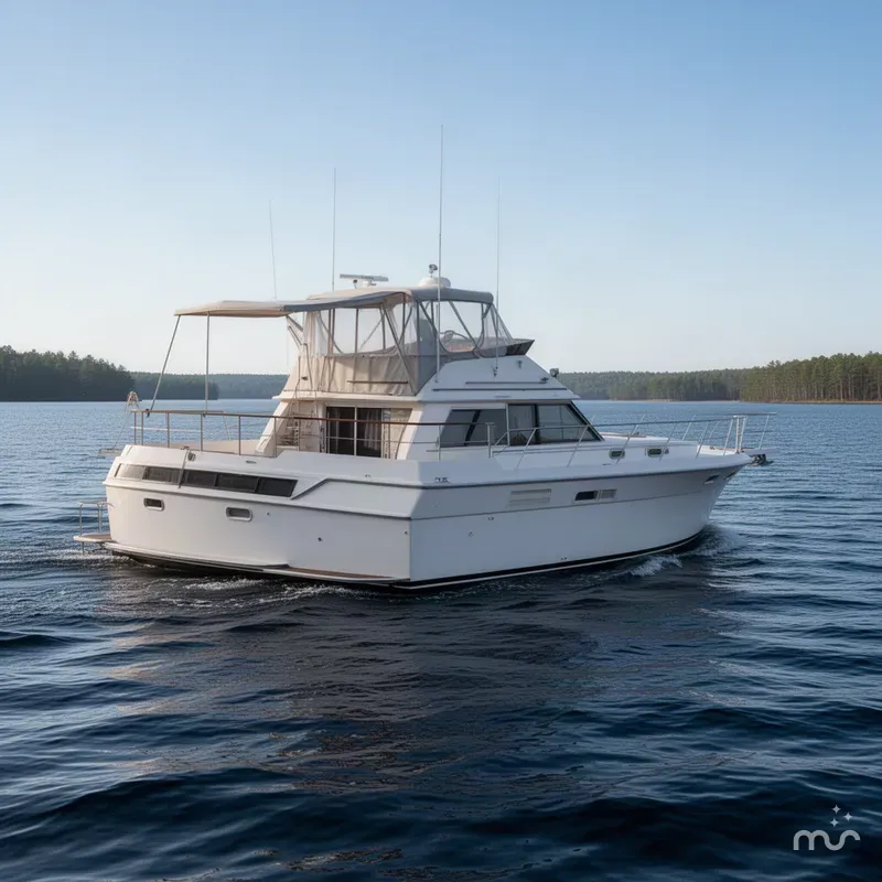 Slide: The Image of Carver Yachts 38 Aft Cabin Motor Yacht 1988 - 1