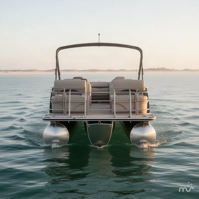 Slide: The Image of Bentley Pontoons Legacy Quad Swing Back 223 2026 - 2