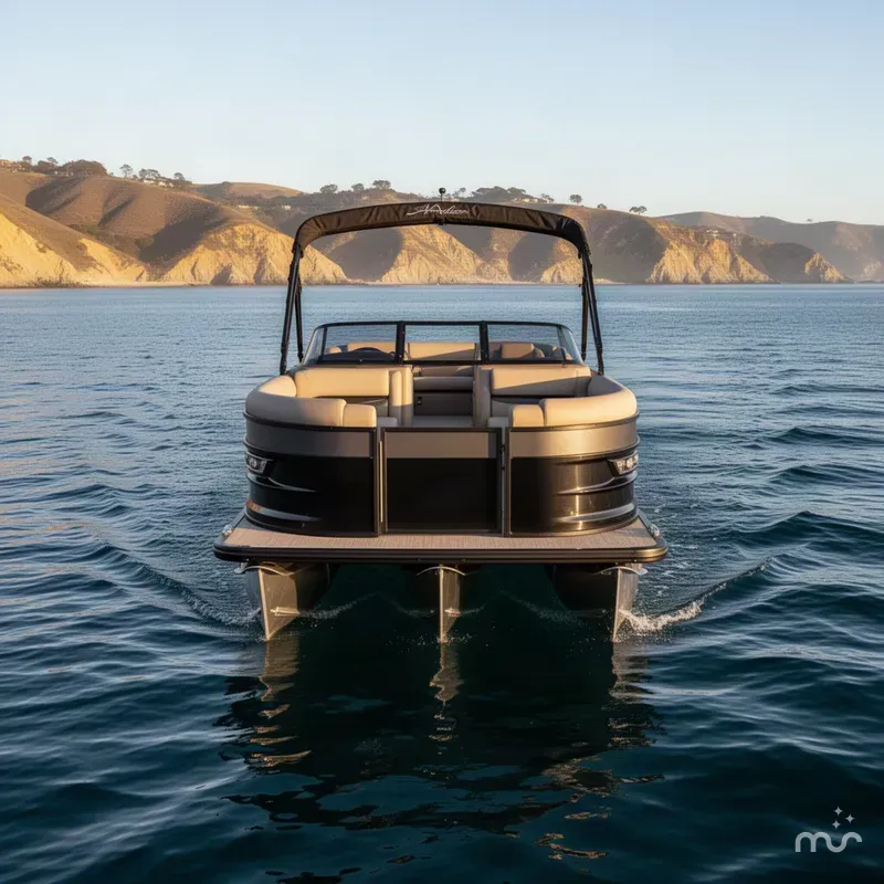 Slide: The Image of Avalon 23' Excalibur LTD Quad lounge Shift Windshield w/ 300HP Mercury! 2027 - 2