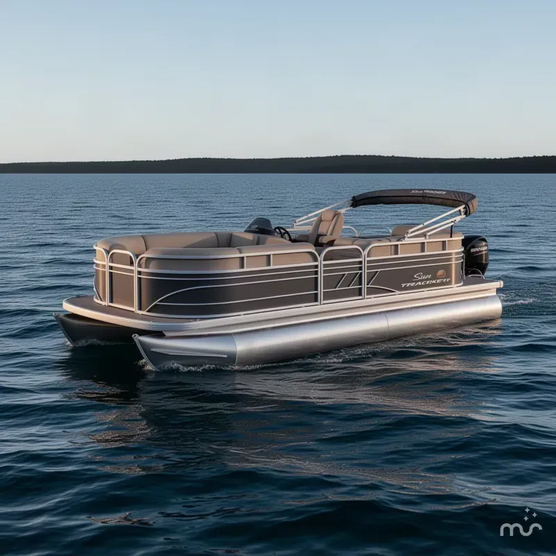 Slide: The Image of Sun Tracker Party Barge 20 DLX 2022 - 1