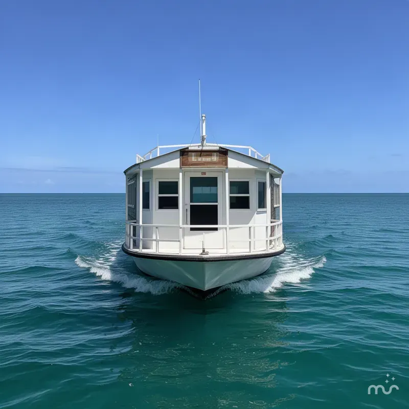 Slide: The Image of Landau 38 Fiberglass Food Boat 1989 - 3