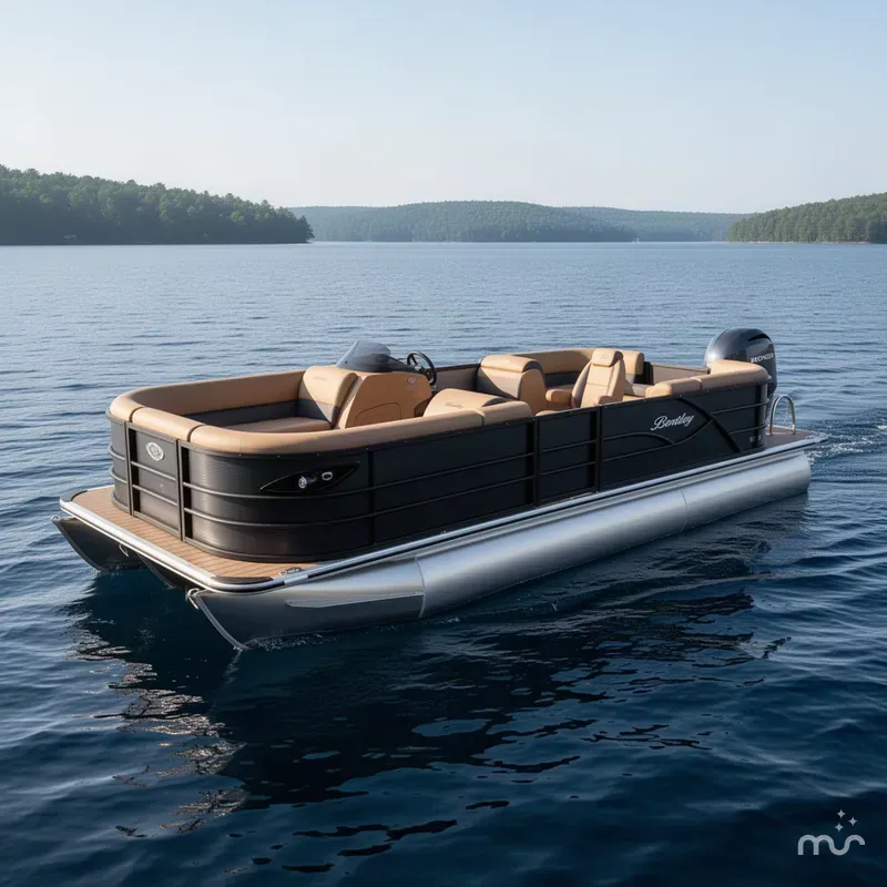 The Image of Bentley Pontoons Legacy 220 Navigator Quad Lounge & Honda 4-Stroke EFI 2026 - 0