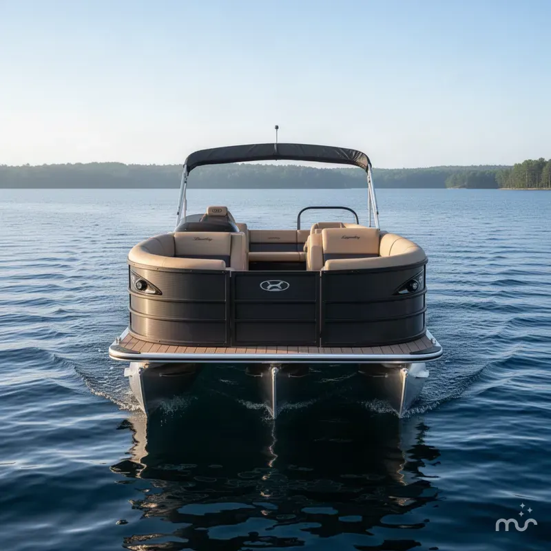 Slide: The Image of Bentley Pontoons Legacy 220 Navigator Quad Lounge & Honda 4-Stroke EFI 2026 - 1