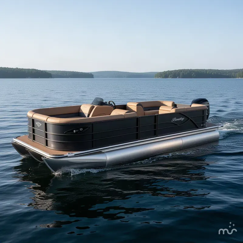 The Image of Bentley Pontoons Legacy 220 Navigator Quad Lounge & Honda 4-Stroke EFI 2026 - 0