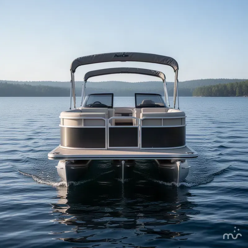 Slide: The Image of Avalon Catalina Quad Lounge Shift Windshield - 25' 2027 - 1
