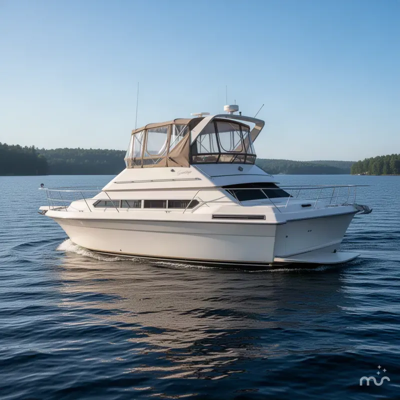Slide: The Image of Carver Yachts 380 Santego 1995 - 2