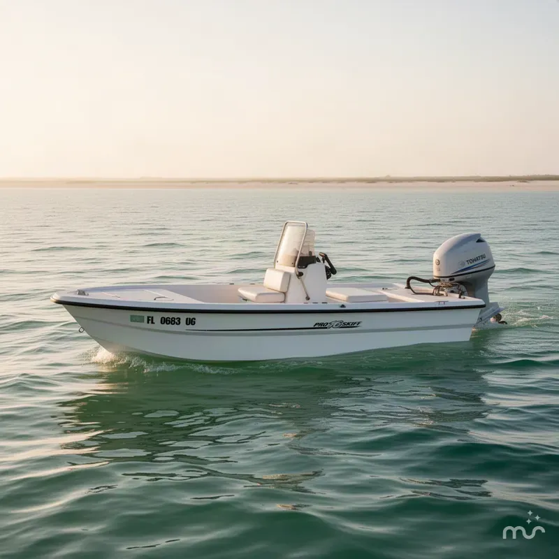 Slide: The Image of Mako Pro Skiff 16 with newer TOHATSU 2012 - 2