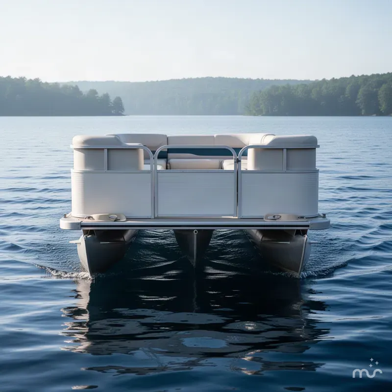 Slide: The Image of Smoker Craft 16' Pontoon 2004 - 1