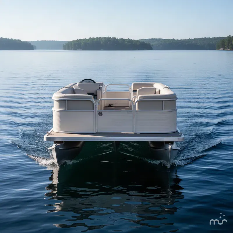 Slide: The Image of Smoker Craft 16' Pontoon 2004 - 2