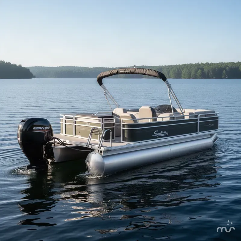 Slide: The Image of Sun Tracker Fishin' Barge 22 DLX 2027 - 2