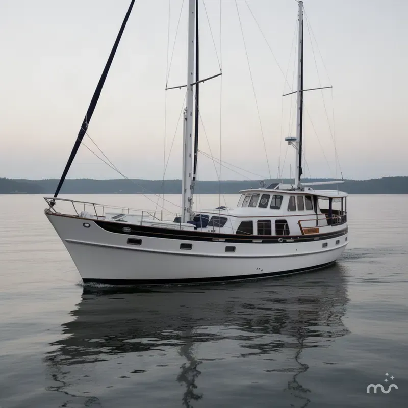 Slide: The Image of Cheoy Lee 52 Motorsailer 1980 - 1