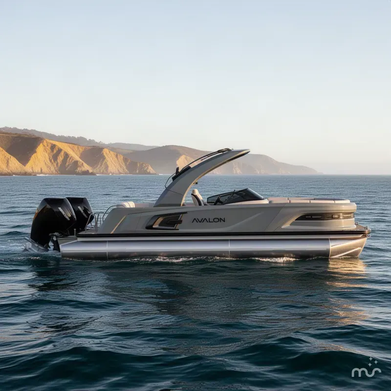 The Image of Avalon 25' Excalibur Carbon Series Flex Lounge w/ Twin 425HP Mercury V10's & JOYSTICK CONTROLS! 2027 - 0