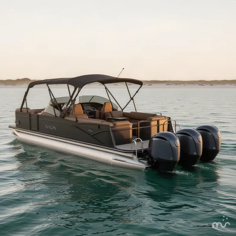 The Image of Avalon Excalibur Quad Lounge Shift Windshield - 27' 2027 - 1