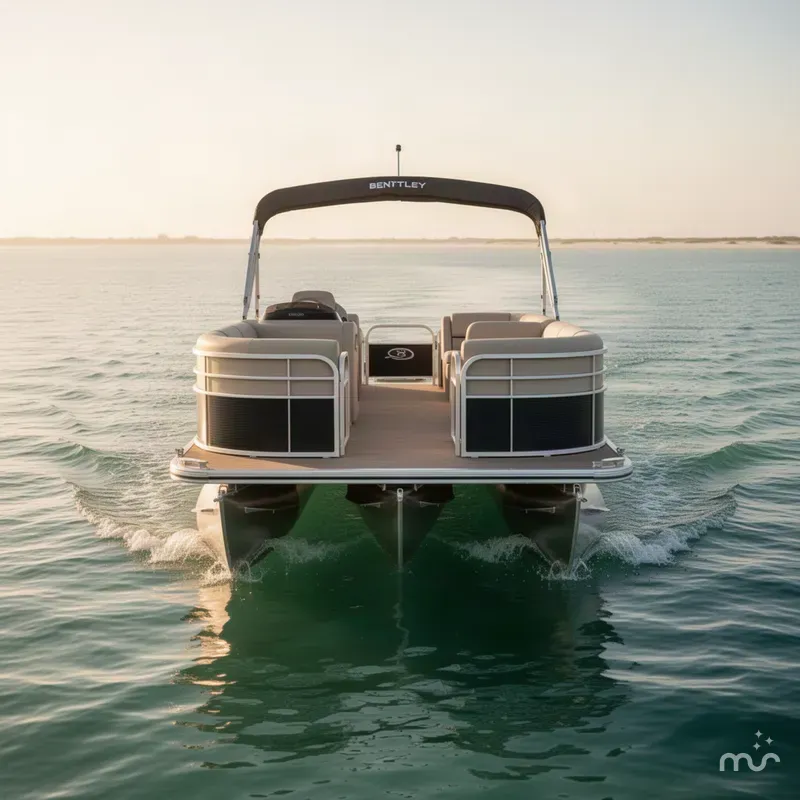 Slide: The Image of Bentley Pontoons LECACY 203 SWINGBACK DUAL CAPTAIN 2027 - 1