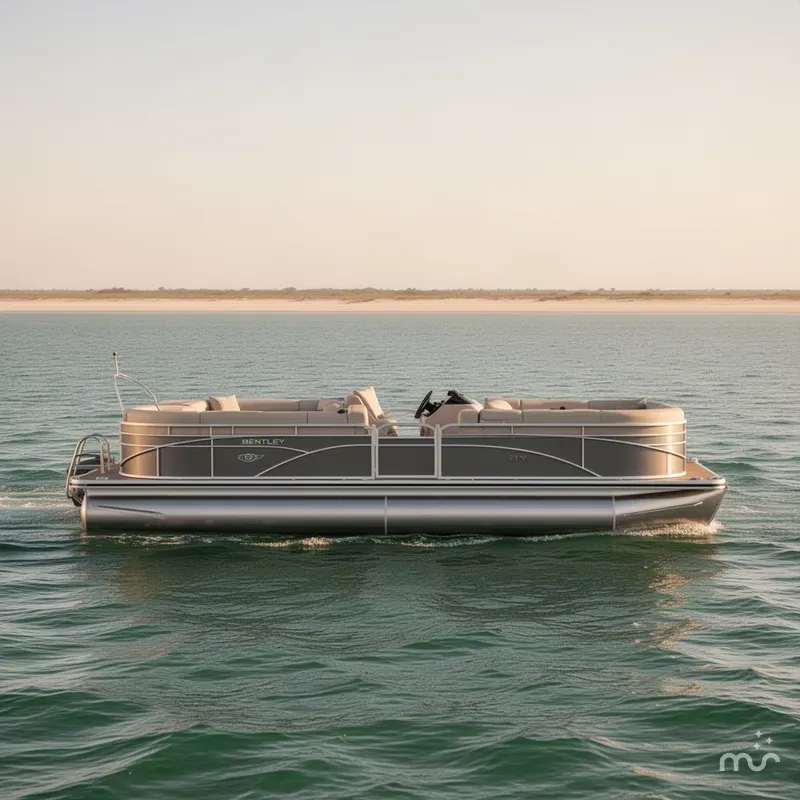 Slide: The Image of Bentley Pontoons LECACY 203 SWINGBACK DUAL CAPTAIN 2027 - 2
