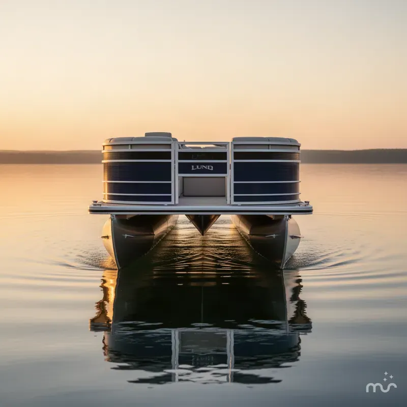 Slide: The Image of Lund LX220 Pontoon 2020 - 2