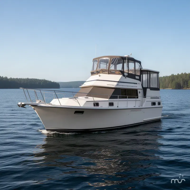 Slide: The Image of Carver Yachts 3607 Aft Cabin Motor Yacht 1989 - 1