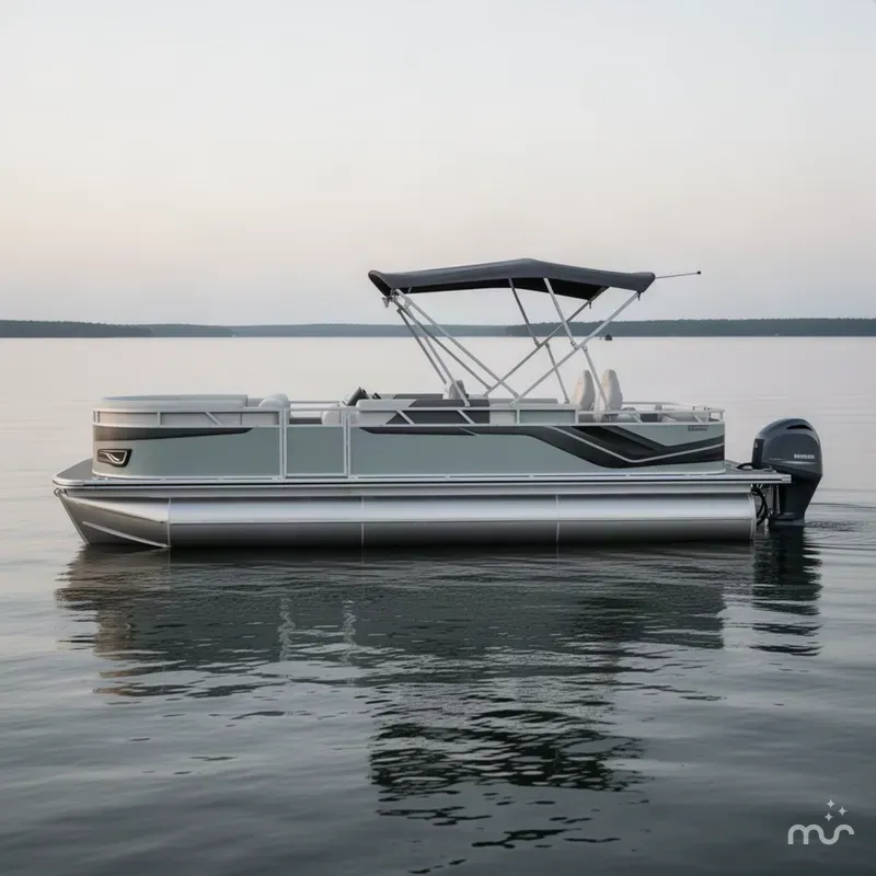 Slide: The Image of Avalon Venture 85 23' Rear Fish Triple-Toon 2027 - 1