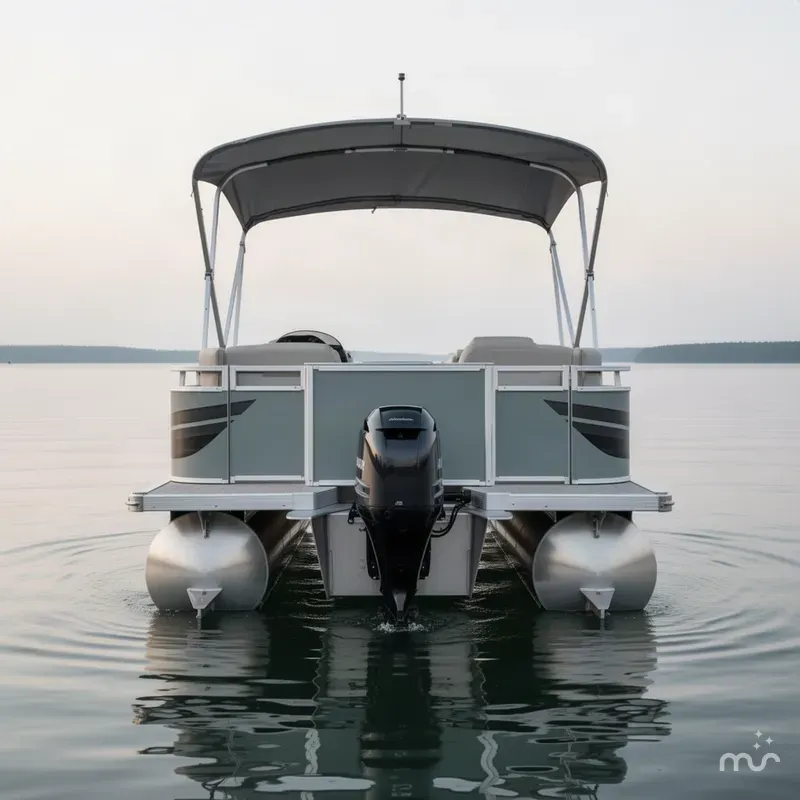 Slide: The Image of Avalon Venture 85 23' Rear Fish Triple-Toon 2027 - 2