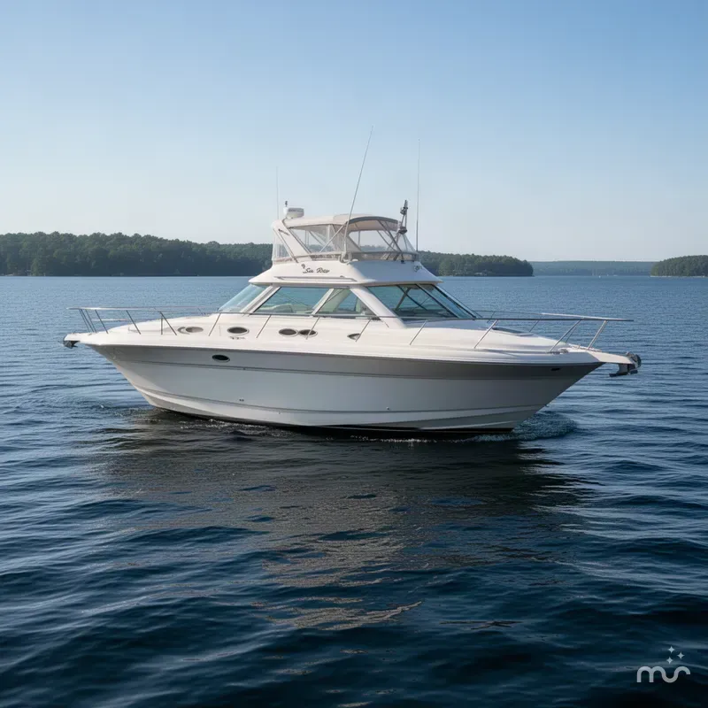 Slide: The Image of Sea Ray 410 Express Cruiser 2000 - 2