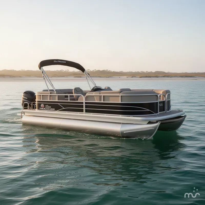 The Image of Sun Tracker Party Barge 22 DLX 2018 - 0
