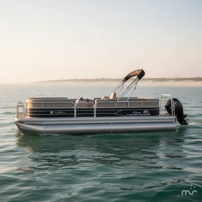 Slide: The Image of Sun Tracker Party Barge 22 DLX 2018 - 1