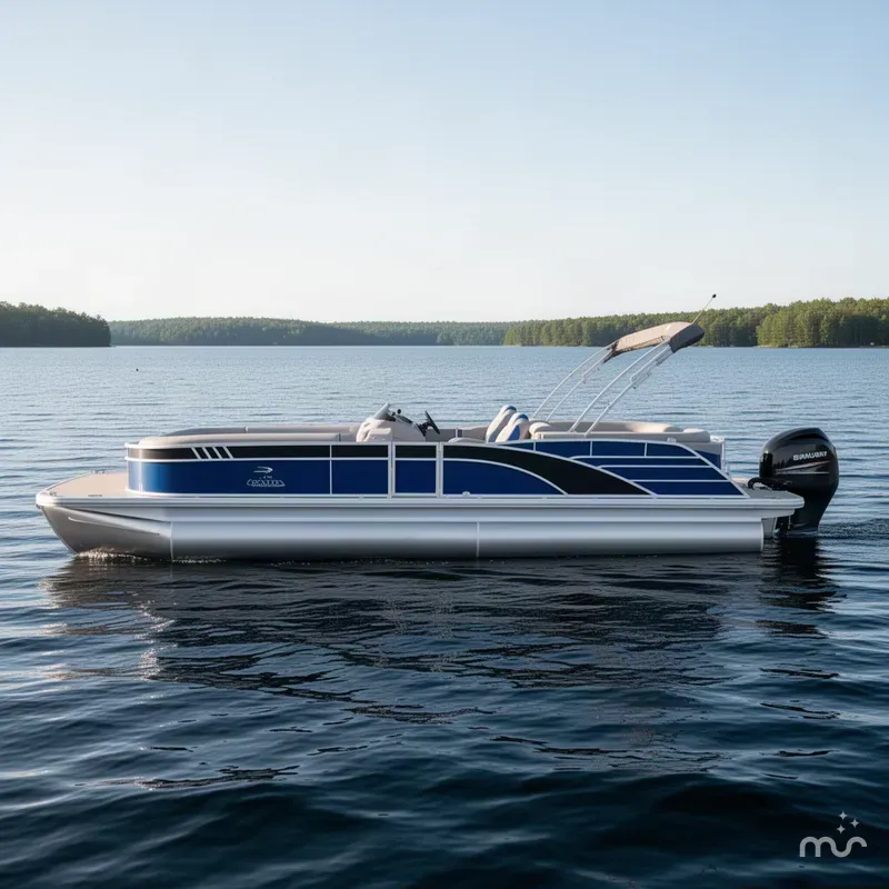 Slide: The Image of Bennington L 25 Quad Bench Bowrider 2025 - 2