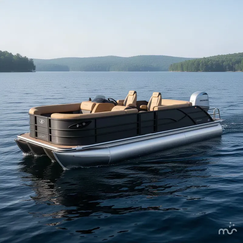 The Image of Bentley Pontoons Legacy 223 Swingback Tritoon & Honda 4-Stroke EFI 2027 - 0