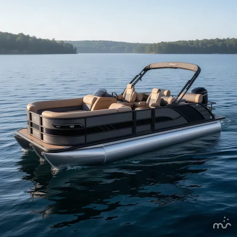 The Image of Bentley Pontoons Elite 223 Quad Swingback Tritoon 2026 - 0
