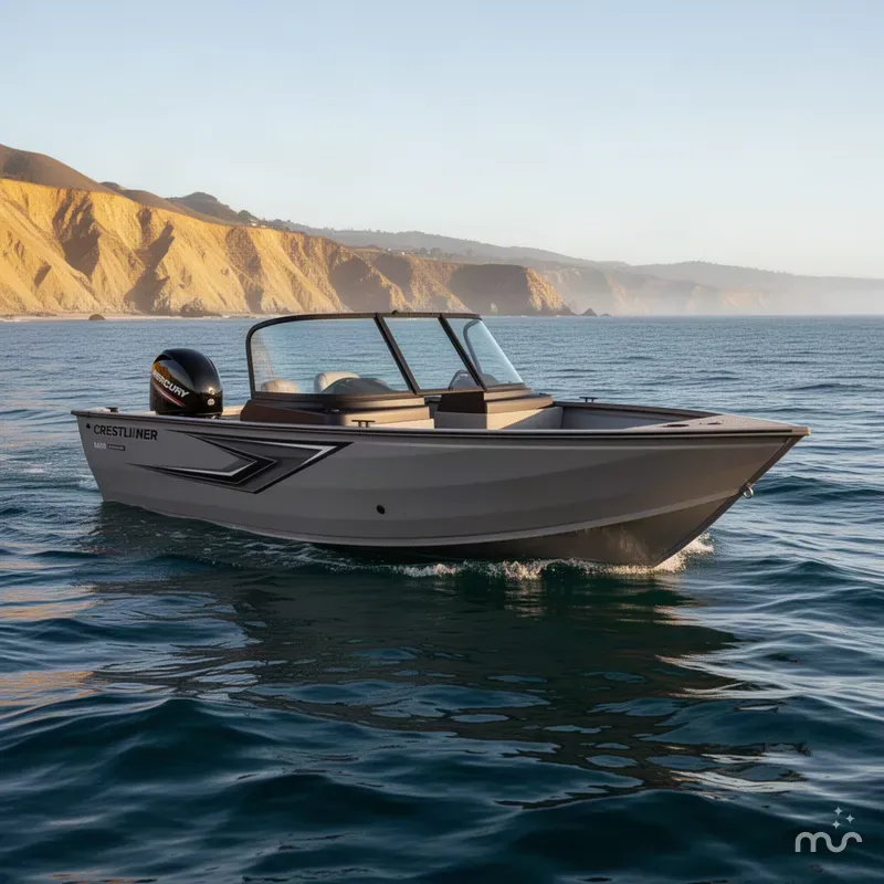 The Image of Crestliner 1650 Kodiak WT w/ 60HP Mercury! 2027 - 0
