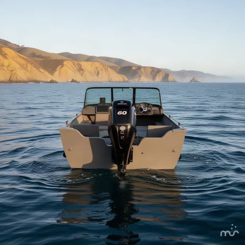 Slide: The Image of Crestliner 1650 Kodiak WT w/ 60HP Mercury! 2027 - 2