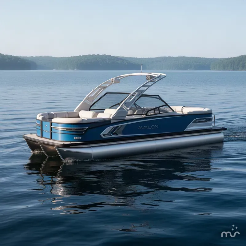 Slide: The Image of Avalon Excalibur LTD Flex Lounge Windshield - 25' 2027 - 2