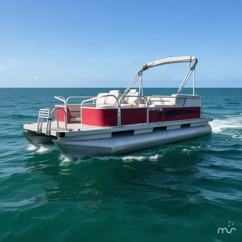 The Image of Starcraft 18' Pontoon refurbished 1997 - 0