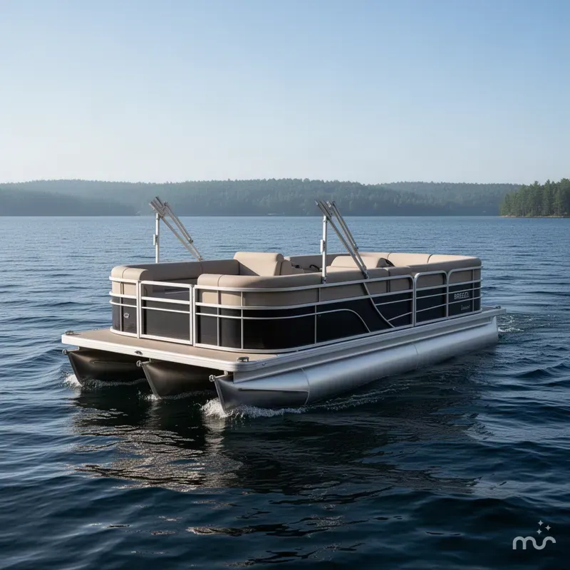 Slide: The Image of Landau Island Breeze Pontoon 2017 - 2