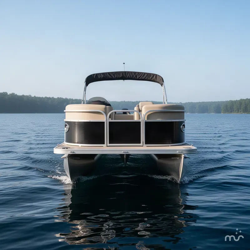 Slide: The Image of Landau Island Breeze Pontoon 2017 - 3