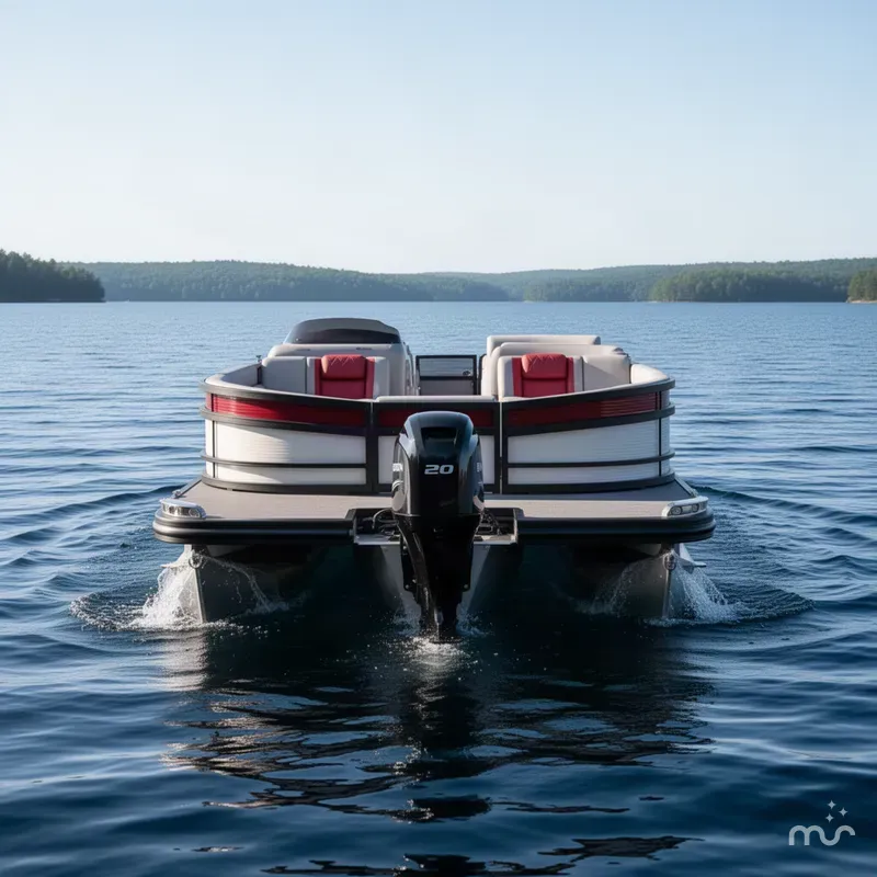 Slide: The Image of Bennington R 24 Quad Bench Bowrider 2022 - 2