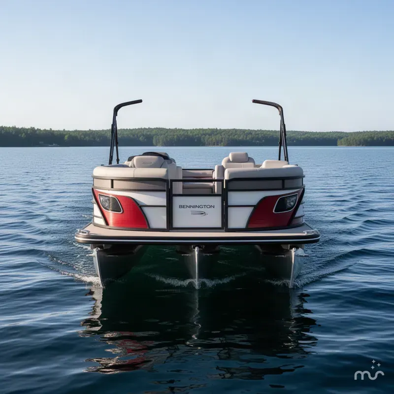 Slide: The Image of Bennington R 24 Quad Bench Bowrider 2022 - 3