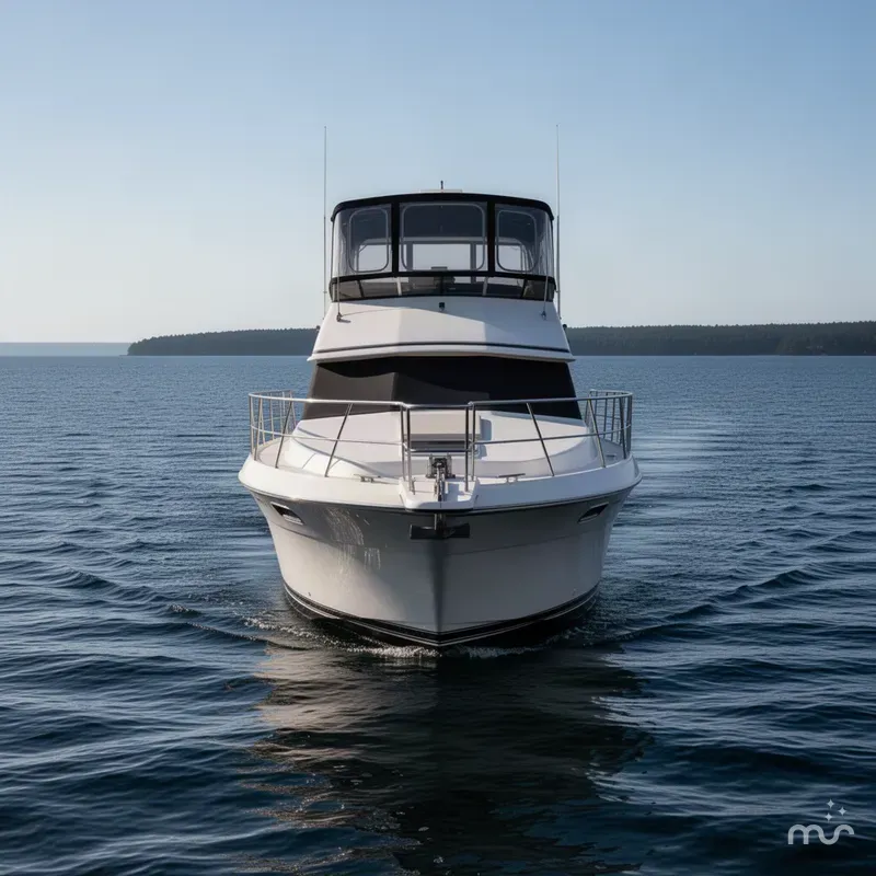 Slide: The Image of Carver Yachts 3807 Aft Cabin Motor Yacht 1990 - 1