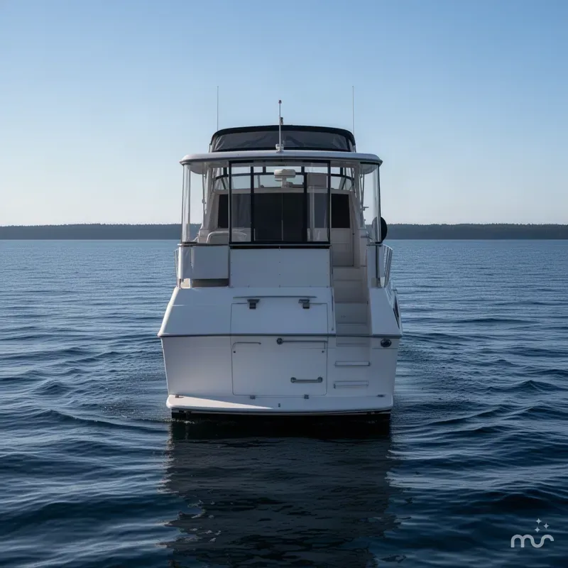 Slide: The Image of Carver Yachts 3807 Aft Cabin Motor Yacht 1990 - 3