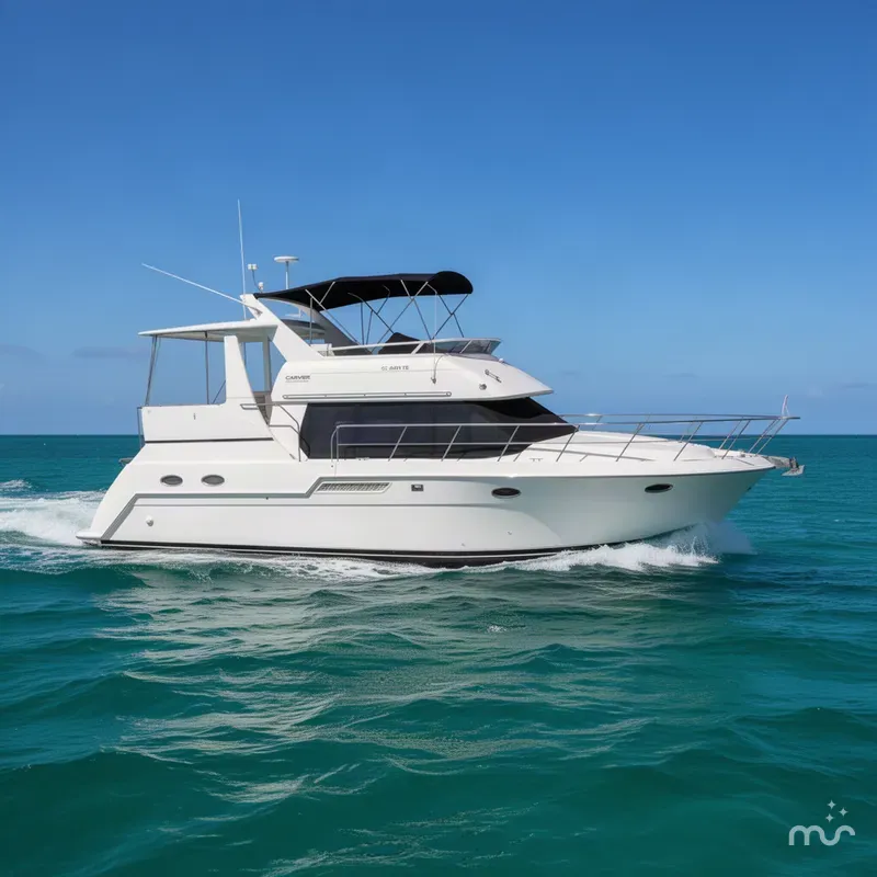The Image of Carver Yachts 406 Aft Cabin Motor Yacht 2000 - 0